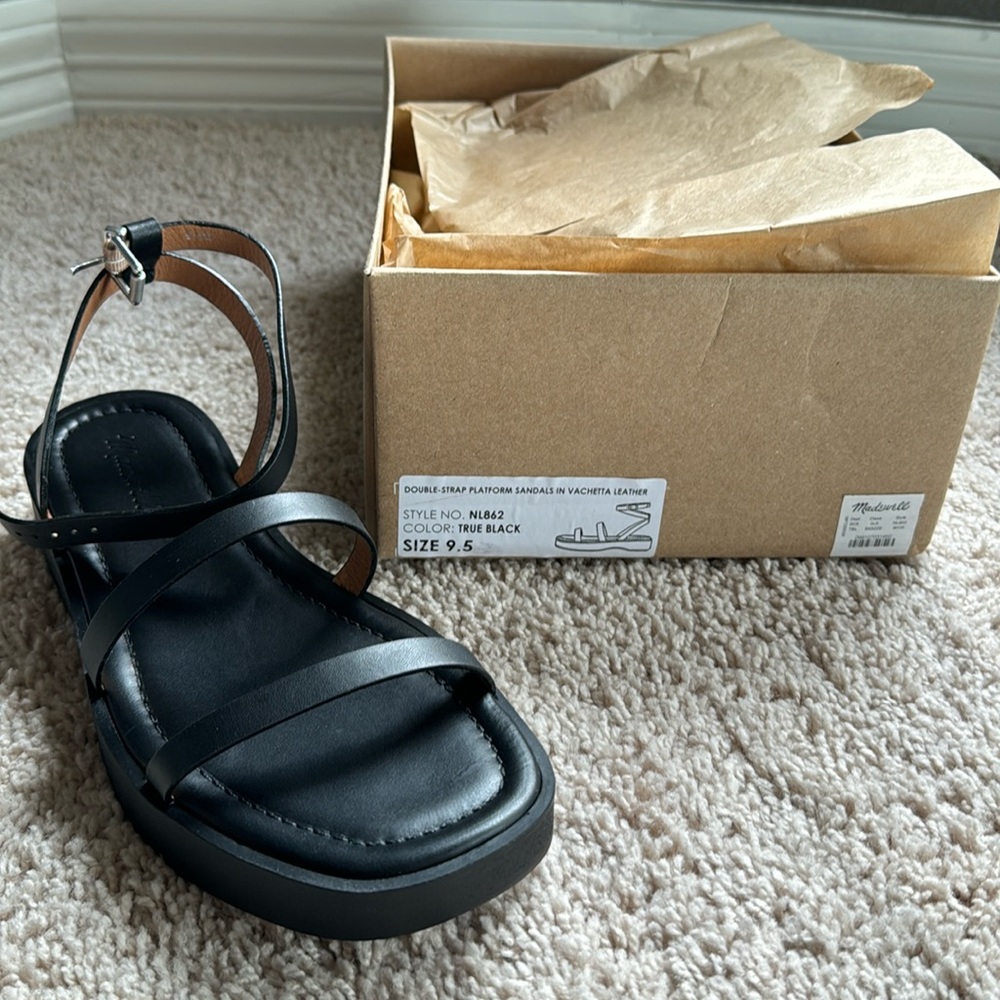 Madewell Double Strap Platform Sandals